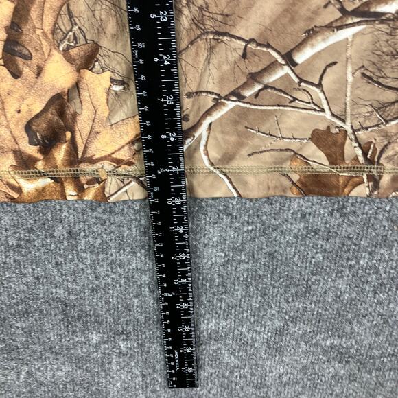 Realtree Camo Shirt Mens Size L Brown Green Long Sleeve Hunting Outdoor Tee - Picture 3 of 6